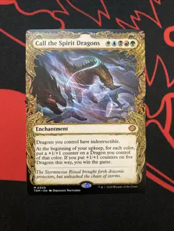 Call the Spirit Dragons Showcase Tarkir Dragonstorm Mythic 0309 MTG TDM EN NM - Image 1