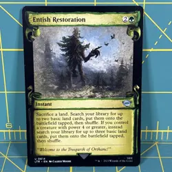 Entish Restoration Showcase Scrolls MTG Lord Of The Rings Unplayed Magic Regular - Image 1