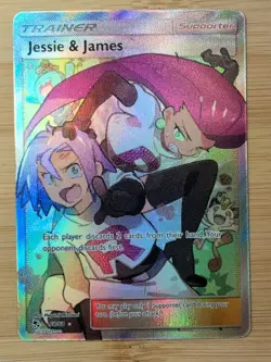 Pokemon TCG Jesse And James Full Art Trainer Card 68/68 Hidden Fates - Image 1