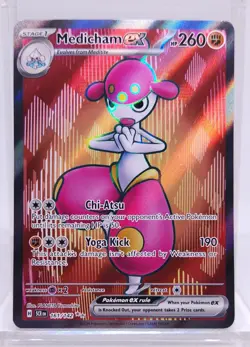Pokemon Medicham ex 161/142 Ultra Rare Stellar Crown - Image 1