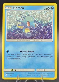 Pokemon TCG Horsea 003/012 McDonald's 2018 Holo Promo LP 💧 - Image 1