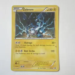 Pokemon Zekrom Promo Holo Black & White BW24 Basic Card 130 HP Bolt Strike 120 - Image 1