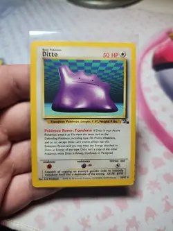Ditto 18/62 Fossil Regular Pokemon TCG LP/MP - Image 1
