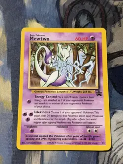 Pokemon Mewtwo Promo Regular Wotc Promo 12/53 2000 MP - Image 1