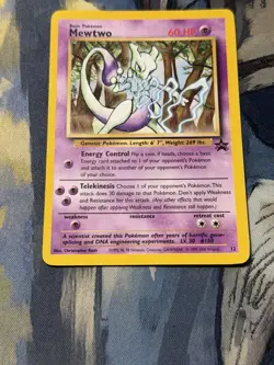 Pokemon Mewtwo Promo Regular Wotc Promo 12/53 2000 MP - Image 3