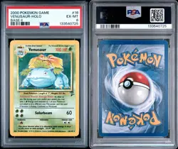 2000 Pokemon Base Set 2 Venusaur Holo 18/130 PSA 6 - Image 3