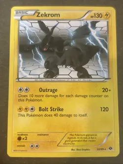 Zekrom 50/99 Next Destinies Regular Pokemon TCG LP - Image 1