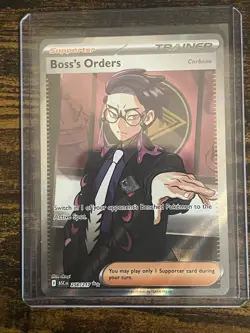 Pokemon Boss's Orders Corbeau Trainer Supporter Full Art Ultra Rare ASC 256/217 - Image 1