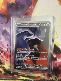 Team Rocket's Mewtwo EX 281/217 SIR Ascended Heroes Pokemon Rockets + Bonus - Image 3