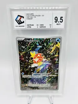 CCC 9,5 Carte Pokemon Magicarpe Full-Art 203/193 Evolutions a Paldea - Image 2