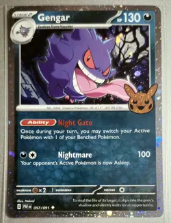 Pokemon TCG Gengar Cosmos Trick or Trade 2024 136/197 - Image 1