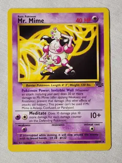 Played (LP) Mr. Mime - Non-Holo #22 Jungle Pokemon TCG - Image 1