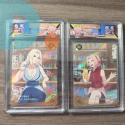 CCG 9.5 Kayou Naruto Card Tsunade & Haruno Sakura NR-SE-011 NR-SE-012 - Image 1