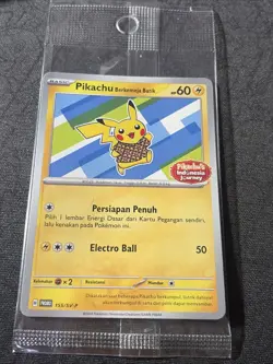 NEW! - Pokemon Pikachu Berkemeja Batik 155/SV-P Indonesia Journey Sealed Promo - Image 1