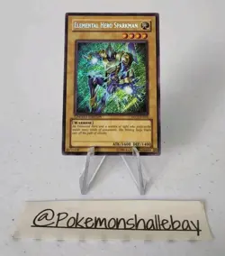 Elemental Hero Sparkman EHC2-EN001 *NM* Limited Edition Secret Rare Yugioh Card - Image 1