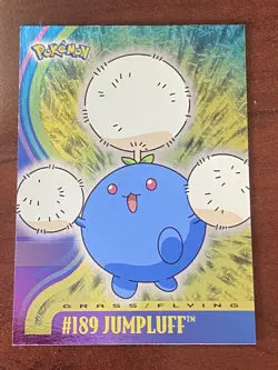 2001 Topps Pokemon Johto Series 1 TV Animation #189 Jumpluff Foil Rare - Image 1
