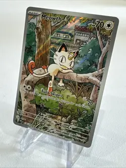 Meowth 106/094 Pokemon TCG Phantasmal Flames Illustration Rare Near Mint - Image 4
