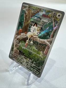 Meowth 106/094 Pokemon TCG Phantasmal Flames Illustration Rare Near Mint - Image 5