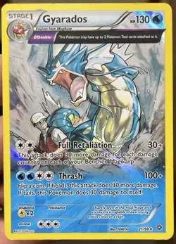 Gyarados 21/98 XY Ancient Origins Reverse Holo 130 HP Holo Rare Pokemon TCG - Image 1