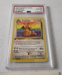 Dragonite 19/62 - Fossil Set WOTC *PSA 10 - GEM MINT* Rare Pokemon Card - Image 2