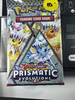 22.38g Prismatic Evolutions Pokemon Booster Pack New Sealed - Image 2