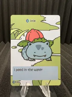 Ivie (Ivysaur) #27 - PokieBubies V1 Unlimited Edition Fan Art - Pokemon - Image 1
