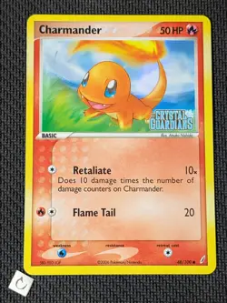 Charmander 48/100 - Crystal Guardians Stamped Reverse Holo Pokemon TCG NM - Image 1