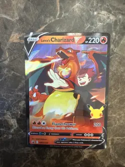 Pokemon Sword & Shield Black Star Promo Lance’s Charizard V SWSH133 NM/M - Image 1