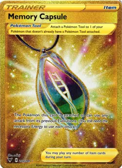 Pokemon TCG Memory Capsule (Secret) 202/185 Swsh04: Vivid Voltage Holo NM - Image 1