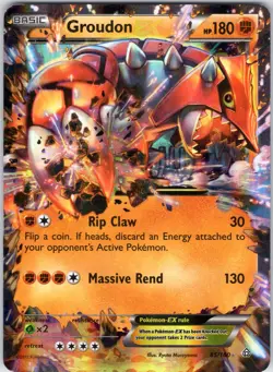 GROUDON EX 85/160 HOLO PRIMAL CLASH POKEMON MP - Image 1