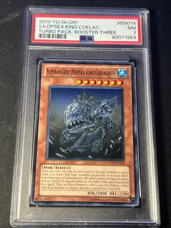 YUGIOH 1ST TU03-EN014 SUPERANCIENT DEEPSEA KING COELACANTH PSA 7 NM - Image 1