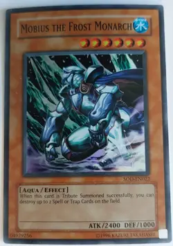 Mobius the Frost Monarch Super Rare Soul of the Duelist SOD-EN022 hp - Image 1
