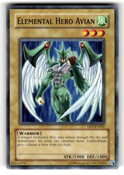 Elemental Hero Avian DP1-EN001 Unlimited Common Duelist Pack 1: Jaden Yuki LP - Image 1