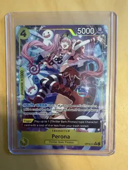 Perona (Alt Art) OP14-111 English - THE AZURE SEA'S SEVEN - One Piece Alternate - Image 3