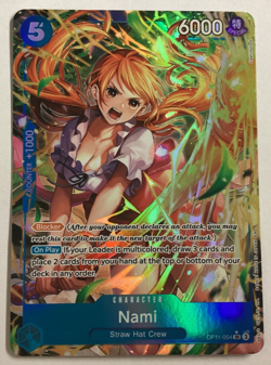 One Piece TCG A Fist Of Divine Speed OP11-054 NAMI Alt Art Foil NM (3176) - Image 1