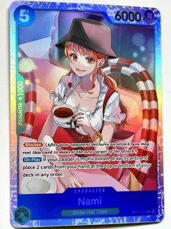 One Piece CCG - Nami OP11-054 SR Super Rare Fist of Divine Speed English - Image 1