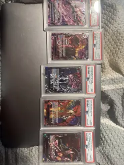 Lot (5) PSA 10 Five Elders Demon God Pack One Piece Sequential PSA 10 - 9 Set - Image 1