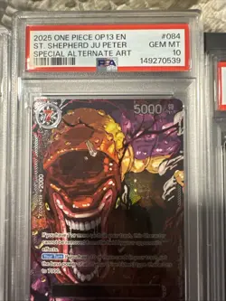 Lot (5) PSA 10 Five Elders Demon God Pack One Piece Sequential PSA 10 - 9 Set - Image 3