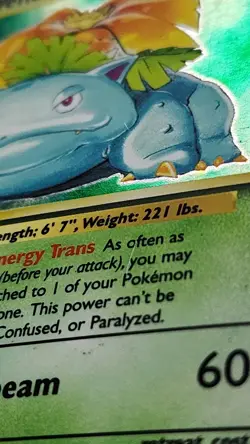 Pokemon Venusaur 15/102 Base Set Holo Rare 100 HP TCG Card Rare LP - Image 2