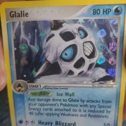 Glalie 34/101 Uncommon EX Hidden Legends Energy Holo Pokemon Card TCG - Image 3