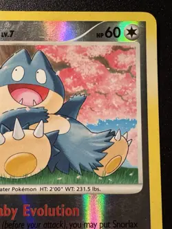 Munchlax 68/100 D&P Majestic Dawn Pokemon Card Reverse Holo Foil Rare MP - Image 4