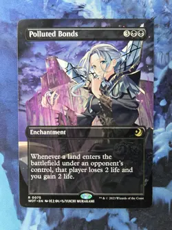 Polluted Bonds | Wilds of Eldraine: Enchanted Tales | R0075 (Anime Borderless) | - Image 1