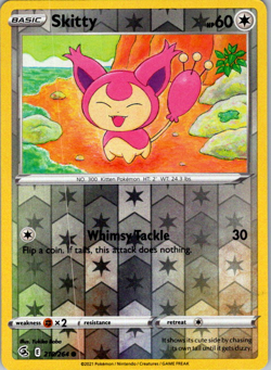 Skitty Reverse Holo - 210/264 - Pokemon Card SWSH Fusion Strike - Image 1