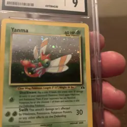 Pokemon Neo Discovery Yanma TCG Card #17/75 Unlimited Holo Rare 2001 - Image 3