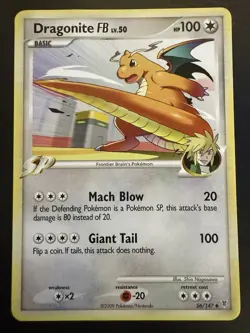 Pokemon TCG Dragonite FB 56/147 Supreme Victors Regular Card 2009 HP - Image 1