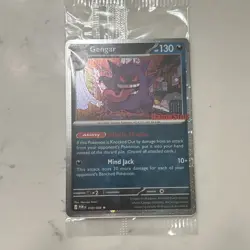 *SWIRL* Pokemon TCG Gengar 050/088 Promo Sealed Stamped Gamestop Promo Card - Image 1