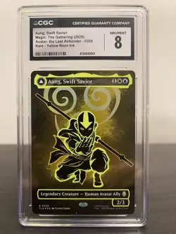 Aang, Swift Savior (Neon Ink Foil) Avatar: The Last Airbender Foil CGC 8 - Image 1
