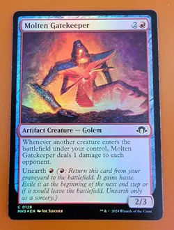 1x Molten Gatekeeper | FOIL | Modern Horizons 3 | MTG Magic Cards - Image 1