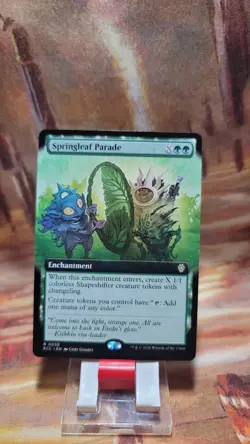 MTG Springleaf Parade #39 Extended Art-Commander: Lorwyn Eclipsed (ECC) Non-Foil - Image 1