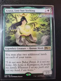 Azusa, Lost but Seeking Core Set 2021 MtG NM Magic - Image 1